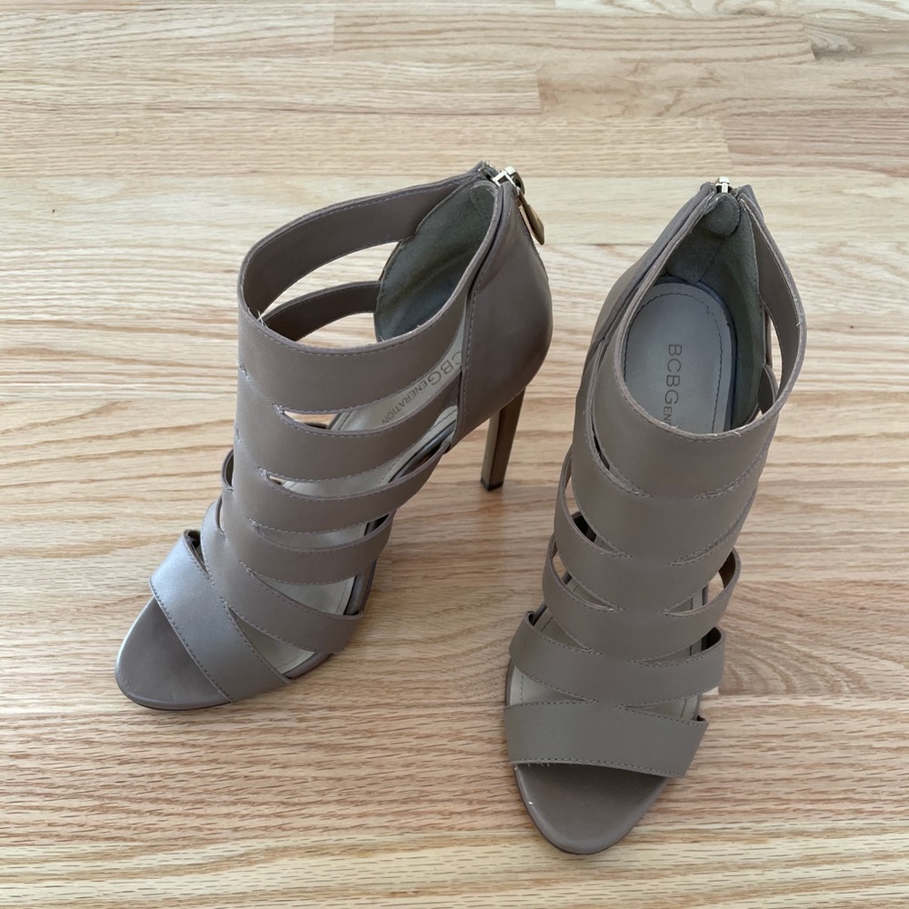 BCBG Caged Heels